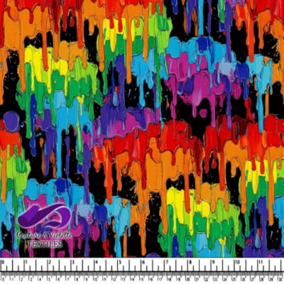 Lignes de Peinture Arc-en-Ciel Fondantes