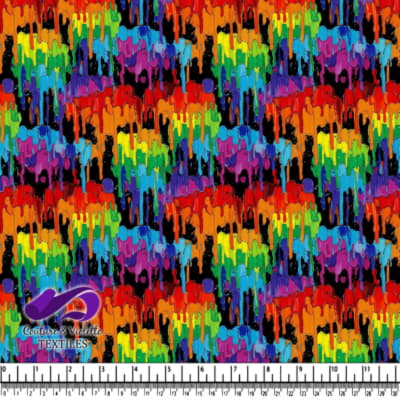 Lignes de Peinture Arc-en-Ciel Fondantes