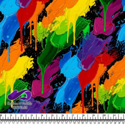 Coups de pinceau arc-en-ciel vibrants