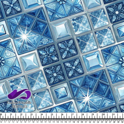 Carreaux Géométriques Bleus