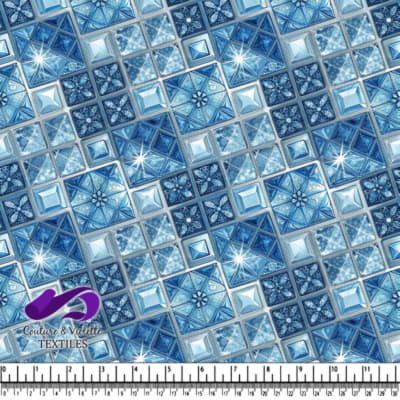 Carreaux Géométriques Bleus