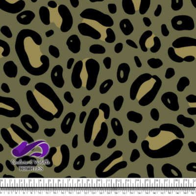 Texture animale - Guépard en olive et saule