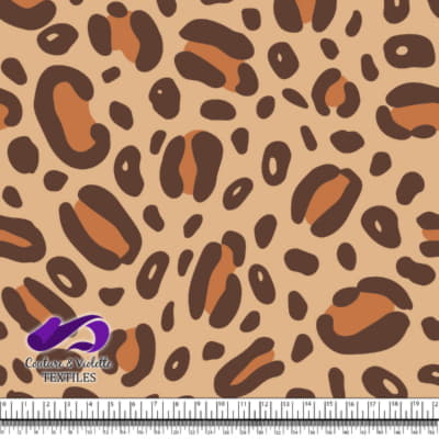 Texturé animal - Guépard en brume du désert, brun et crème de tomate