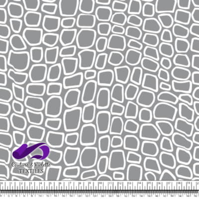 Texture animalière - Crocodile en gris ultime et blanc