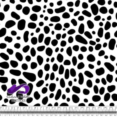 Texture Animale - Dalmatien en Noir et Blanc