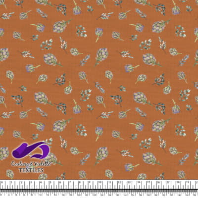 Artichaut sur fond de crème de tomate