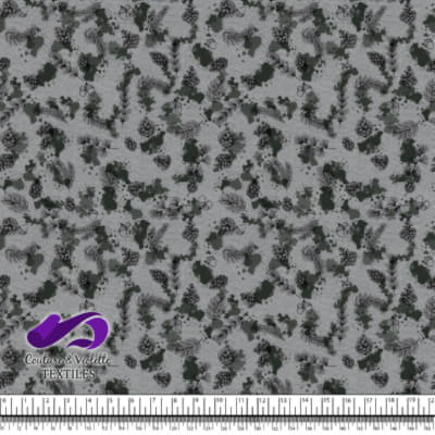 Conifères et Taches de sapin sur Fond Gris Ultime