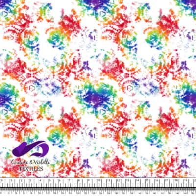 Tie Dye - Arc-en-ciel Blanc