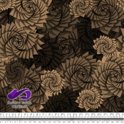 Nature Geometry - Plantes sur fond de café glacé