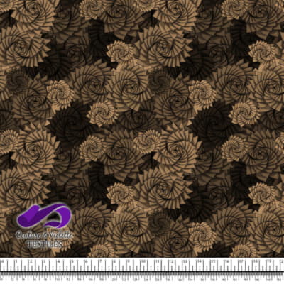 Nature Geometry - Plantes sur fond de café glacé