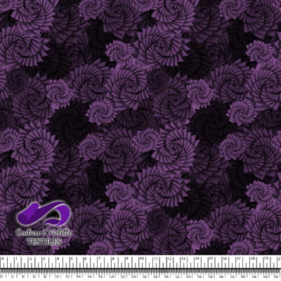 Nature Geometry - Plantes sur fond meadow violet