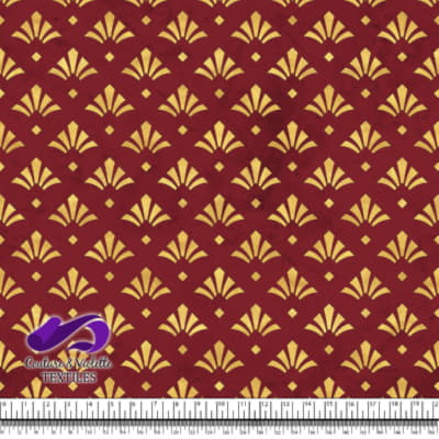 Géo art déco - Fleurs dorées - Winery