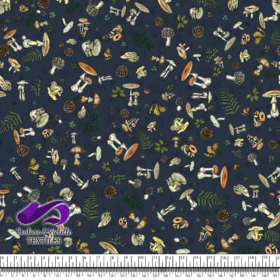 Vintage mushroom - Champignons sauvages - Blueberry