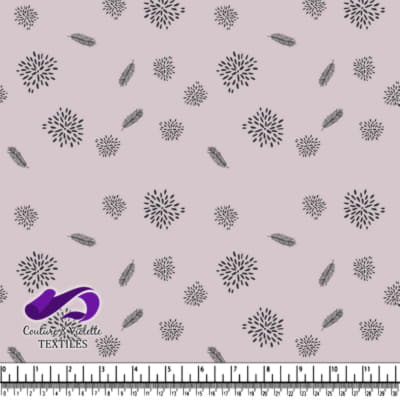 Minimaliste sérénité - feuille dusty pink