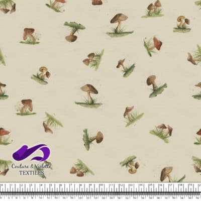 Petits champignons - Earthy Sprout - cream cloud