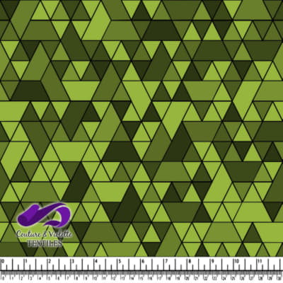 Triangles sport - noir et vert