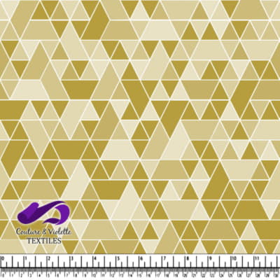 Triangles sport - blanc et jaune