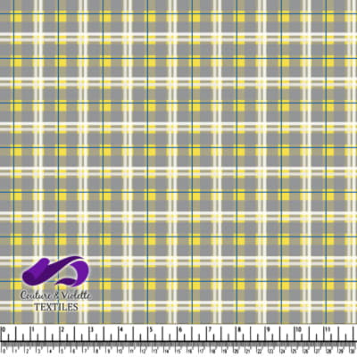 Spring Fling - plaid jaune et gris