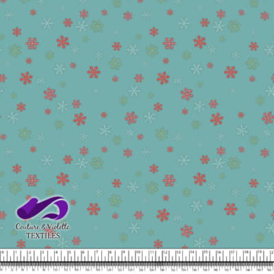 Johnny's XMAS - Flocons de neige - bleu