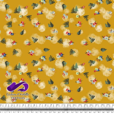 Noel country charm - Sapins - Golden yellow