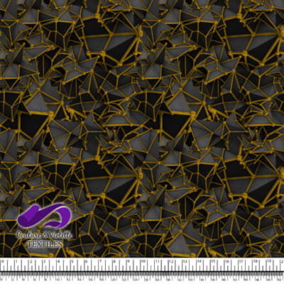 Black polygon - Yellow - Chrome