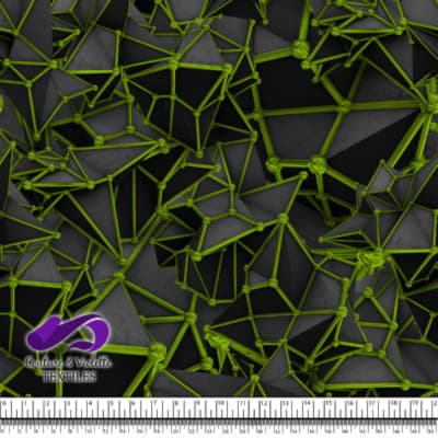 Black polygon - Green - Chrome