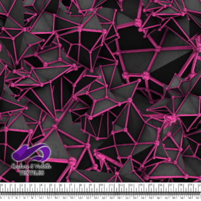 Black polygon - Rose - Chrome