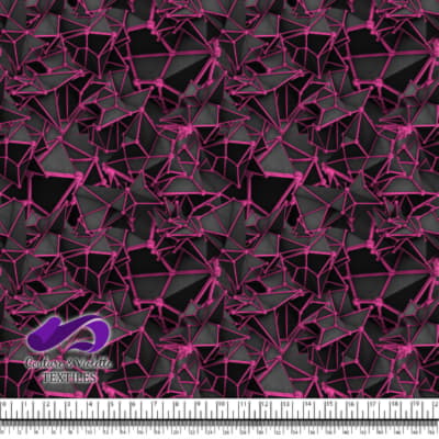 Black polygon - Rose - Chrome