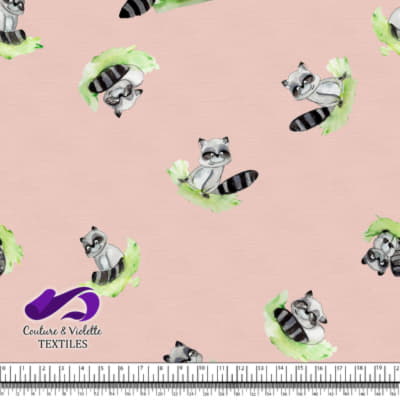 Petits animaux - Raton laveur - Pink cloud