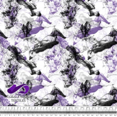 Vapeur - Violet et noir sur fond blanc