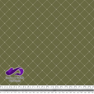 Faux matelassé - Blanc - Olive