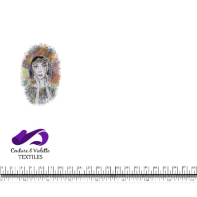 Paon Elisabeth - Portrait de fille - Blanc