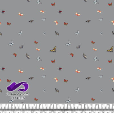 Papillons - Minimaliste - Gris Ultime
