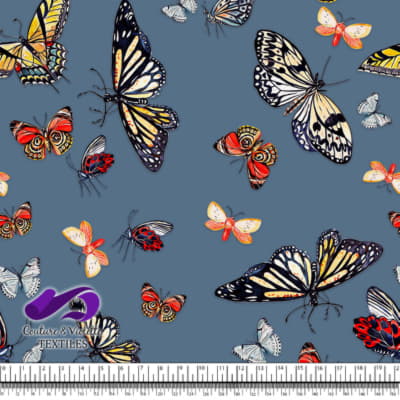 Papillons - Dusty blue