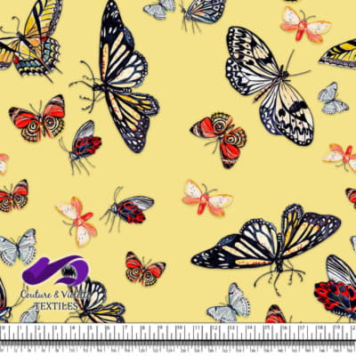 Papillons - Jaune