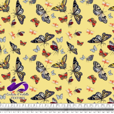 Papillons - Jaune