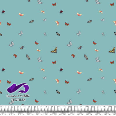 Papillons - Minimaliste - Dusty aqua