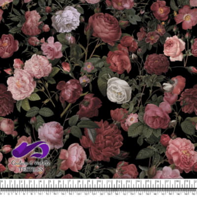 Autumn flowers - Black