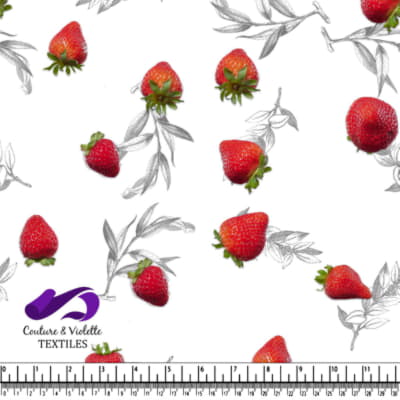 Salade de fruits - Fraise - Blanc