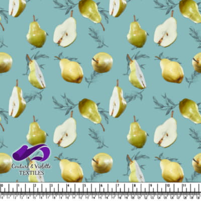 Salade de fruits - Poires - Dusty Aqua