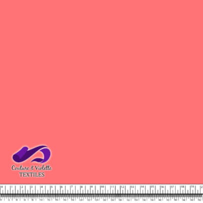 Couleur uni - Rouge Neon Pantone